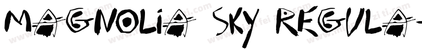 Magnolia Sky Regula字体转换